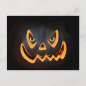 Zwarte pompoen met kattenogen briefkaart (Voorkant)