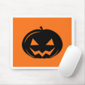 Zwarte pompoen muismat (Met muis)