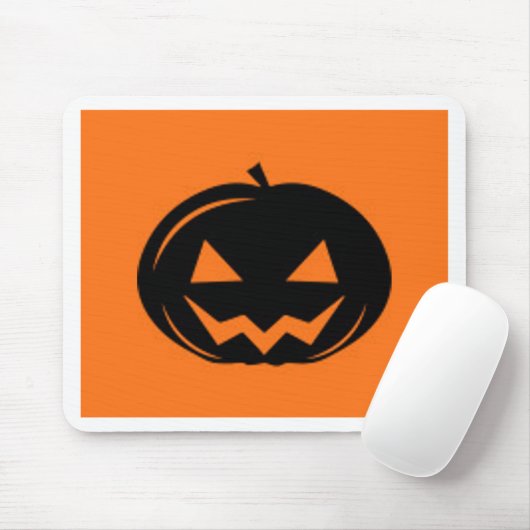 Zwarte pompoen muismat (Met muis)