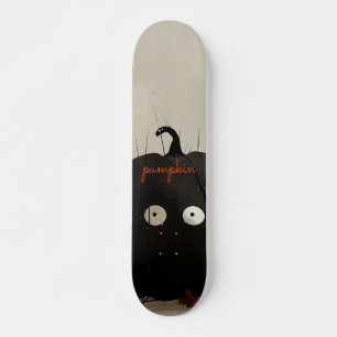Zwarte pompoen persoonlijk skateboard