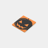 Zwarte pompoen post-it® notes (Schuin)