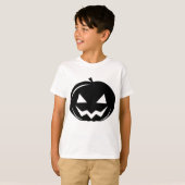 Zwarte pompoen t-shirt (Voorkant volledig)