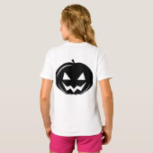 Zwarte pompoen t-shirt (Achterkant volledig)