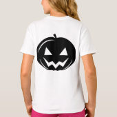 Zwarte pompoen t-shirt (Achterkant)