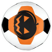 Zwarte pompoen voetbal (Gedraaid)