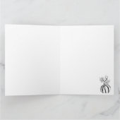 Zwarte Pompoen voor Halloween   Kaart (Binnen)