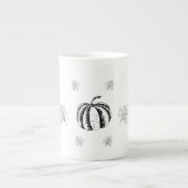 Zwarte pompoen voor Halloween Porselein Kop (Voorkant)