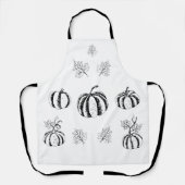 Zwarte pompoen voor Halloween Schort (Voorkant)