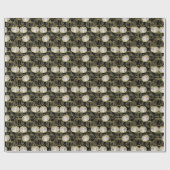 Zwarte pompoenen Halloween met faux glitter Cadeaupapier (Vlak)