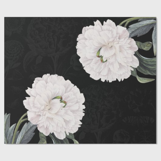 zwarte pony cadeaupapier (Vlak)