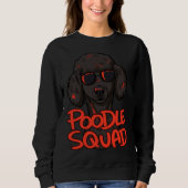 Zwarte Poodle Squad Trui (Voorkant)