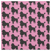 Zwarte poodle stof (Swatch)