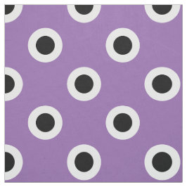 zwarte pooldots op Paars Stof