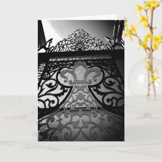 Zwarte poort kaart (Gele Bloem)