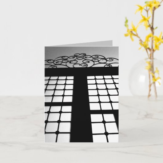 Zwarte poort kaart (Gele Bloem)