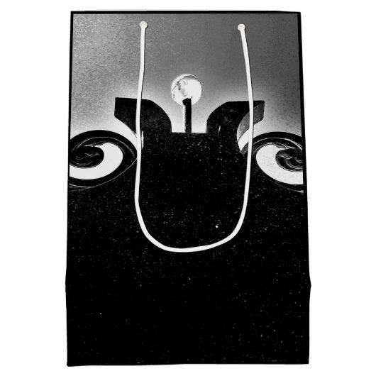 Zwarte poort medium cadeauzakje (Achterkant)