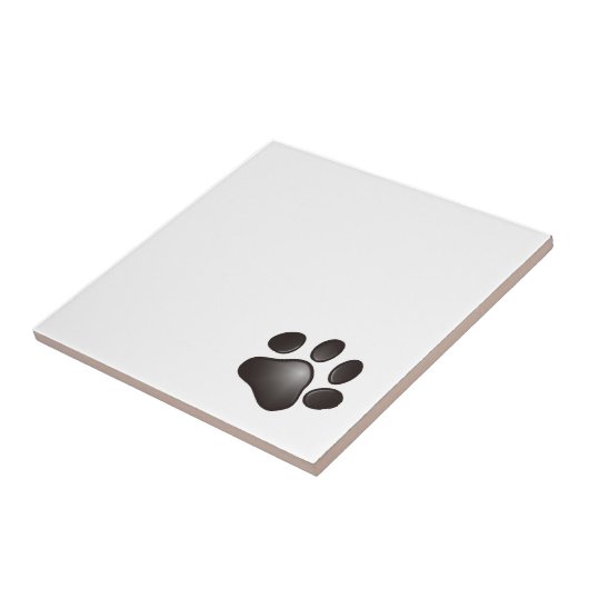 Zwarte poot tegeltje (Zijkant)