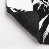 Zwarte Pop Kunst Zebras Trendy Sjabloon Muismat (Hoek)