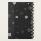 Zwarte Pop Stippen Jaar Wekelijks Planner (Achterkant)