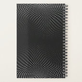 Zwarte Pop Stippen Jaar Wekelijks Planner (Achterkant)