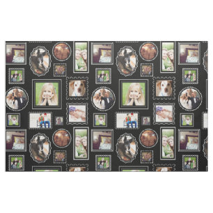 Zwarte Portret Galerij Lijsten Gepersonaliseerde f Stof