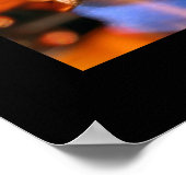 Zwarte poster grens Rocketship (Hoek)