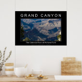 Zwarte Poster van de Grand Canyon, 2989 (Keuken)