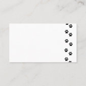 Zwarte poten, honden, honden, honden, hondenbonen, visitekaartje (Achterkant)