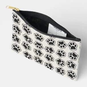 Zwarte poten, hondenpoten, kattenpoten, omtrek etui