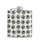 Zwarte poten, hondenpoten, kattenpoten, omtrek heupfles (Voorkant)