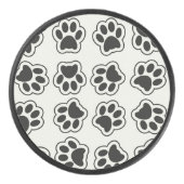 Zwarte poten, hondenpoten, kattenpoten, omtrek hockey puck (Voorkant)