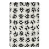 Zwarte poten, hondenpoten, kattenpoten, omtrek mini klembord (Achterkant)