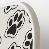 Zwarte poten, hondenpoten, kattenpoten, omtrek pickleball paddle (Links Detail)