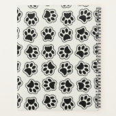 Zwarte poten, hondenpoten, kattenpoten, omtrek planner (Achterkant)