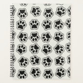 Zwarte poten, hondenpoten, kattenpoten, omtrek planner (Voorkant)