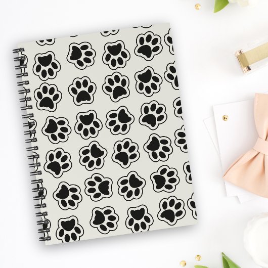 Zwarte poten, hondenpoten, kattenpoten, omtrek planner