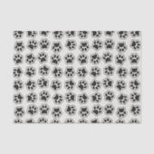 Zwarte poten, hondenpoten, kattenpoten, omtrek tissuepapier (Voorkant)