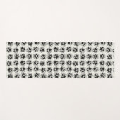 Zwarte poten, hondenpoten, kattenpoten, omtrek yogamat (Voorkant (horizontaal))