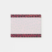 Zwarte poten, rode glitter, honden, dierenpoten post-it® notes (Voorkant)