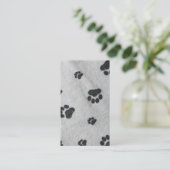 Zwarte poten visitekaartje (Staand voorkant)