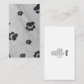 Zwarte poten visitekaartje (Voorkant / Achterkant)