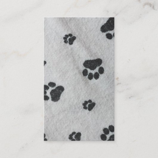 Zwarte poten visitekaartje (Voorkant)