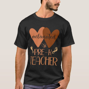 Zwarte Pre K Leraar Preschool Zwarte Geschiedenis T-shirt