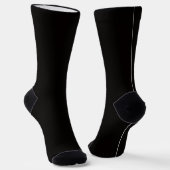 Zwarte Premium Crew Sokken (Gebogen)