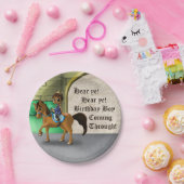 Zwarte Prins Birthday Papieren Bordje (Feest)