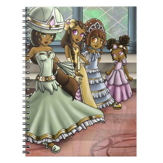 Zwarte Prinsessen Notitieboek (Voorkant)