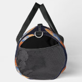 Zwarte Print Cut Naai Grote Duffel Bag Plunjezak (Rechts)