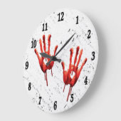 Zwarte Prints zwarte nummerwandklok Grote Klok (Hoek)