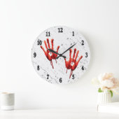 Zwarte Prints zwarte nummerwandklok Grote Klok (Huis)