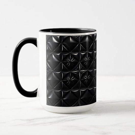 Zwarte Prism Textuur  Mok (Links)
